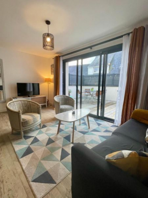 Plein centre Auray-Appartement spacieux avec grande terrasse ensoleillée